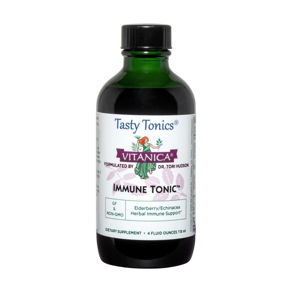 Vitanica Immune Tonic - Elderberry Echinacea 4 oz Liquid