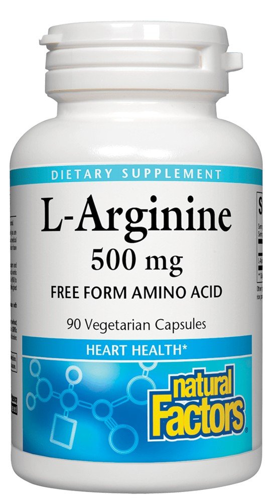 Natural Factors L-Arginine 500 mg 90 VegCap