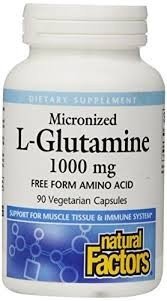 Natural Factors Micronized L-Glutamine 1000mg 90 VegCap