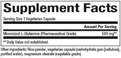 Natural Factors L-Glutamine 500mg 90 VegCap