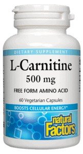 Natural Factors L-Carnitine 500mg 60 VegCap