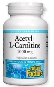 Natural Factors Acetyl-L-Carnitine 1000mg 120 VegCap