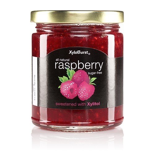 XyloBurst Raspberry Fruit Jam 10 oz Glass Jar