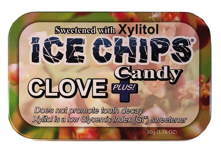 Ice Chips Candy Hand Crafted Candy Tin Clove Plus 1.76 oz Candy