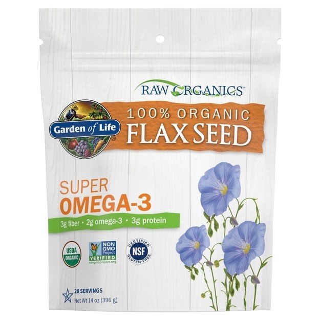 Garden of Life Raw Organics Organic Ground Golden Flax Seed 14 oz Pouch