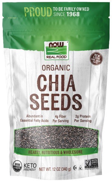 Now Foods Organic Chia Seed 12 oz Seed
