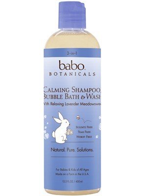 Babo Botanicals Calming 3in1: Bubble Bath, Shampoo &amp; Wash Lavender Meadowsweet 15 fl oz Liquid
