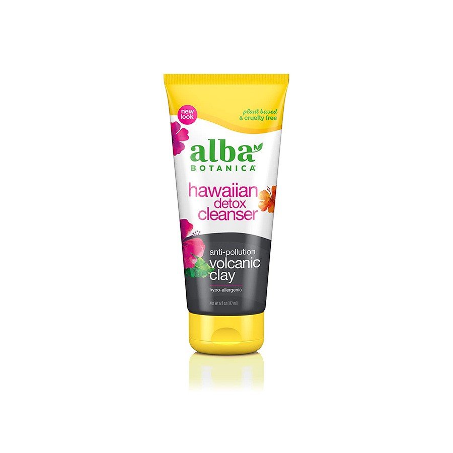 Alba Botanica Hawaiian Detox Warming Clay Cleanser 6 oz Tube