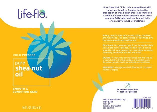 Life Flo Health Products Pure Shea Nut Oil 16 oz Liquid