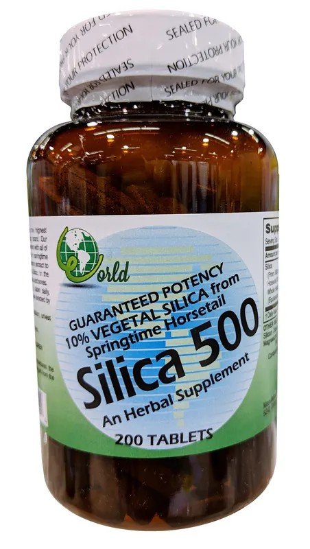 World Organics Silica-500mg 200 Tablet