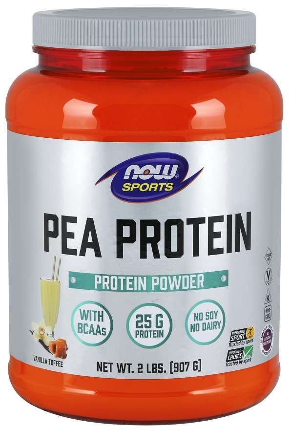 Now Foods Pea Protein Vanilla Toffee 2 lbs Powder