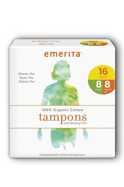 Emerita Organic Cotton Multipack Applicator Tampons 32 ct Box