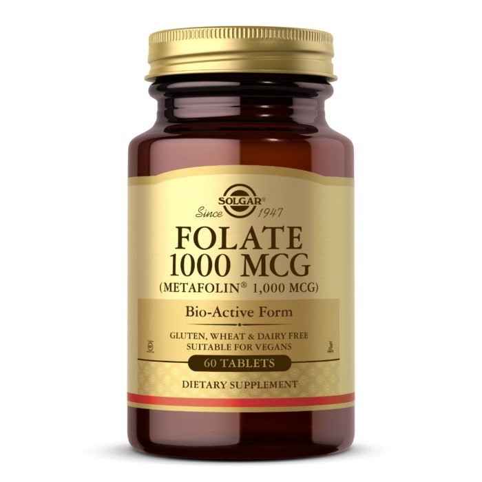 Solgar Folate 1000 MCG (Metafolin 1,000 MCG) 60 Tablet