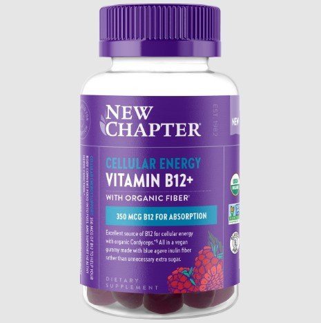 New Chapter Cellular Energy Vitamin B12+ 60 Gummy