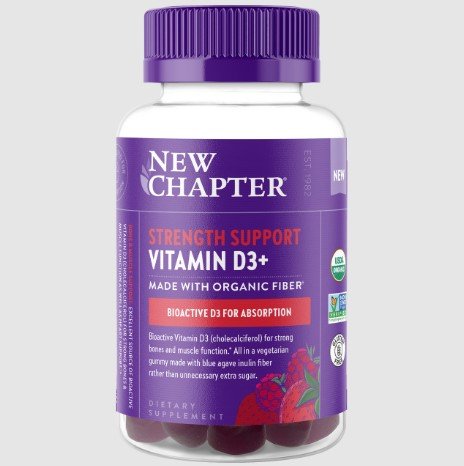 New Chapter Strength Support Vitamin D3+ 60 Gummy