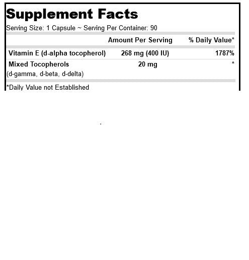 Deva Vegan Vitamin E 400 IU-Mixed Tocop 90 VegCap