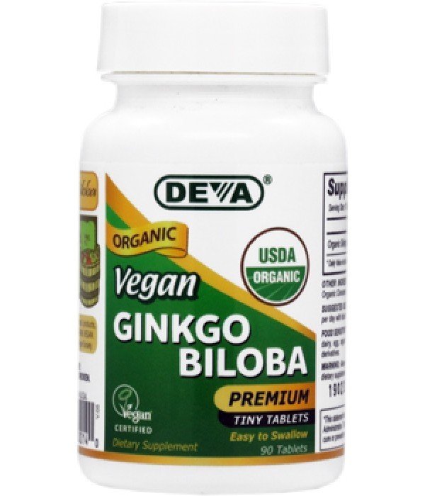 Deva Vegan Vegan Ginkgo Biloba Organic 90 Tablet