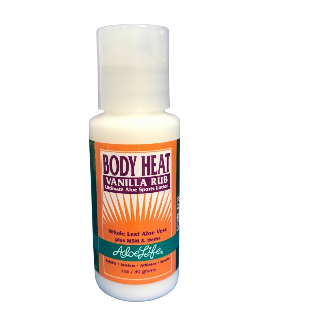 Aloe Life Body Heat Vanilla Rub 1 oz Liquid