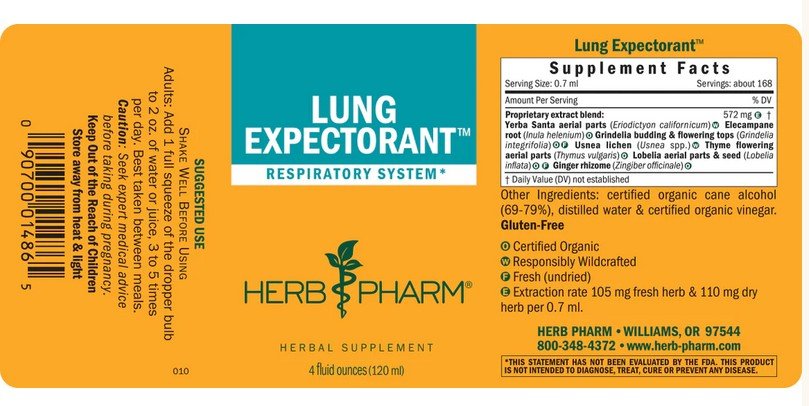 Herb Pharm Lung Expectorant 4 fl oz Liquid