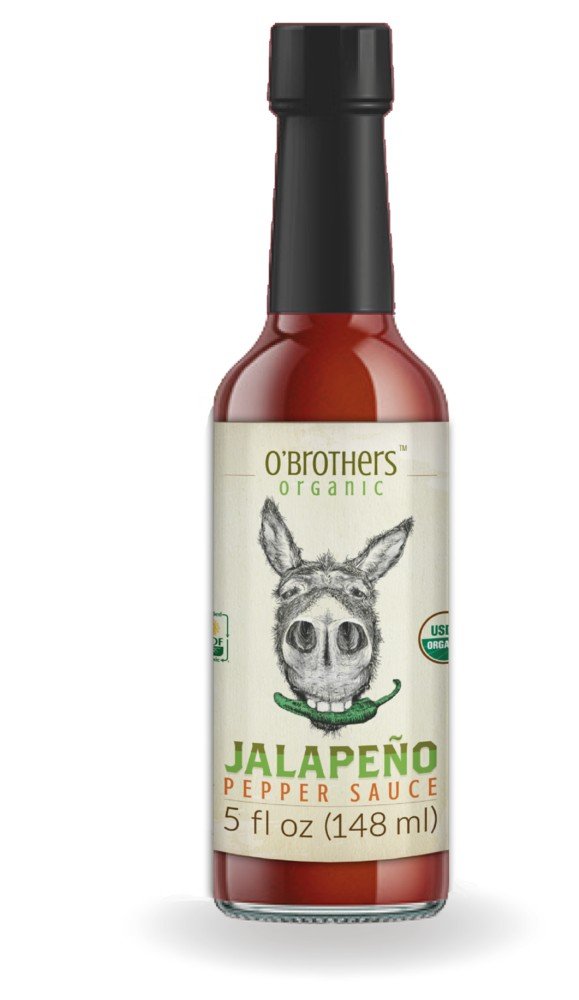 O&#39;Brother Hot Sauce Jalapeno Pepper Sauce 5 fl oz Bottle