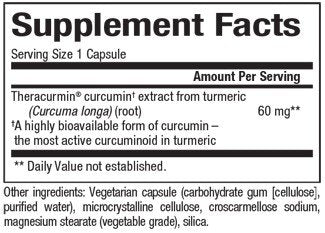 Natural Factors CurcuminRich Theracurmin - Double Strength 60 VegCap