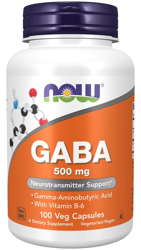 Now Foods GABA 500mg 100 Capsule