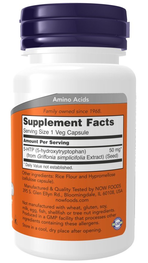 Now Foods 5-HTP 50 mg 180 VegCap