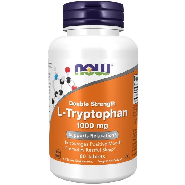 Now Foods Tryptophan 1,000 mg Fast Acting 60 Tablet