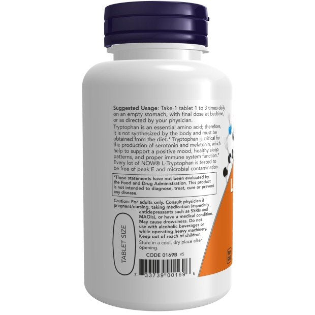 Now Foods Tryptophan 1,000 mg Fast Acting 60 Tablet