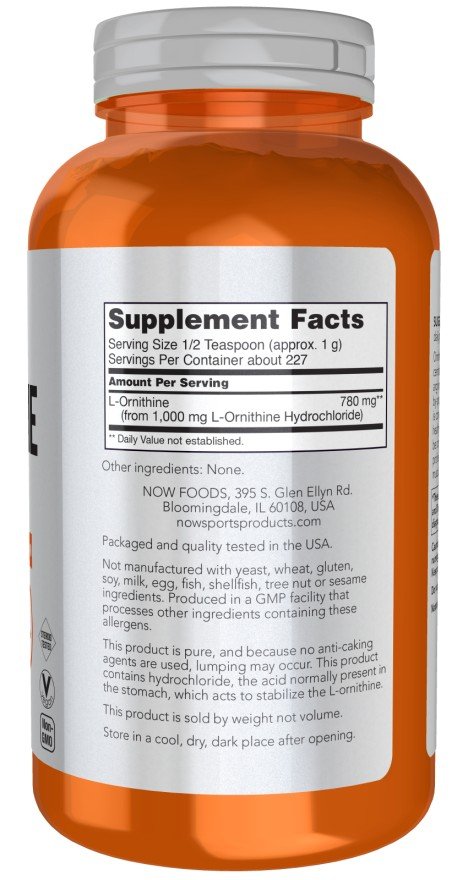 Now Foods Ornithine Powder 8 oz Powder