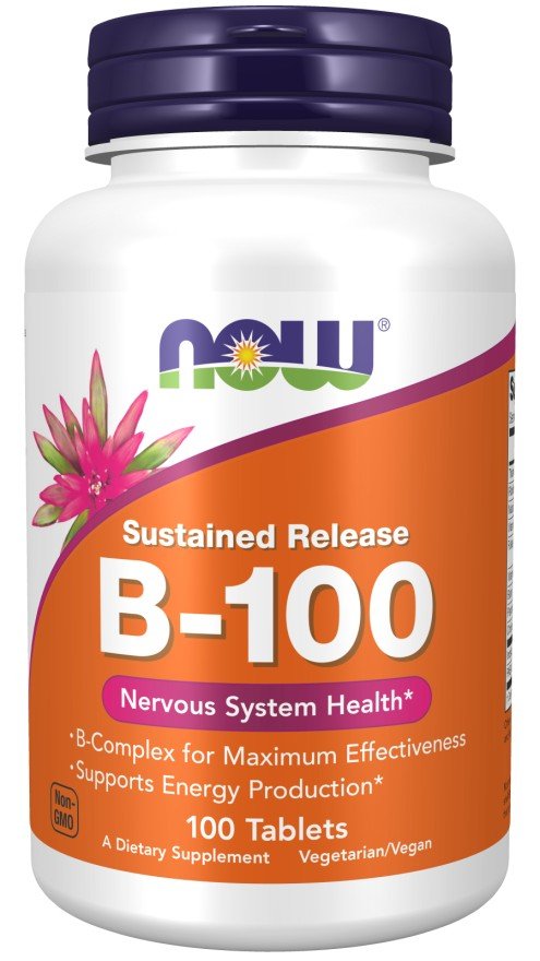 Now Foods Vitamin B-100 Sustained Time Release 100 Tablet