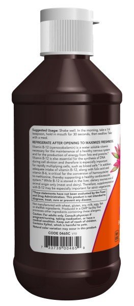 Now Foods Vitamin B-12 Complex Liquid 8 oz Liquid