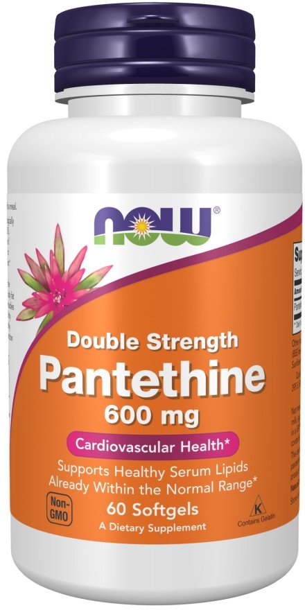 Now Foods Pantethine 600 mg 60 Softgel