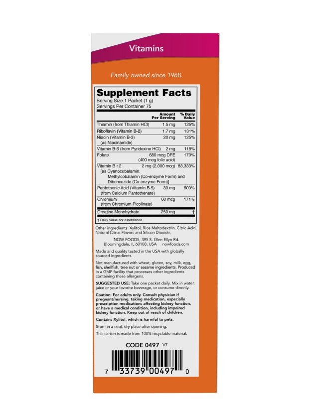 Now Foods B-12 Instant Energy Packet 75 Packet