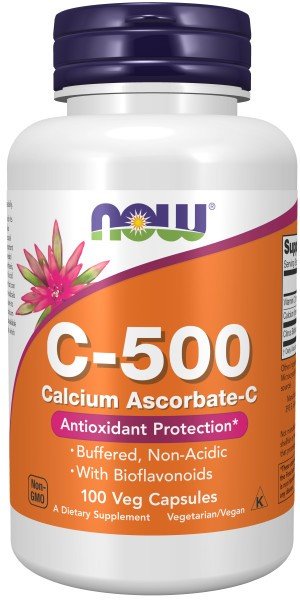 Now Foods Vitamin C-500 Calcium Ascorbate-C 100 Capsule