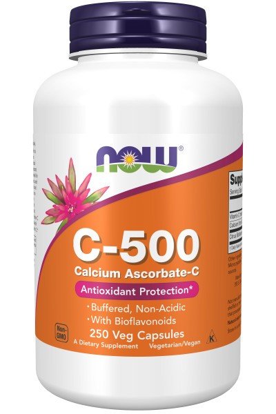 Now Foods Vitamin C-500 Calcium Ascorbate-C 250 Capsule