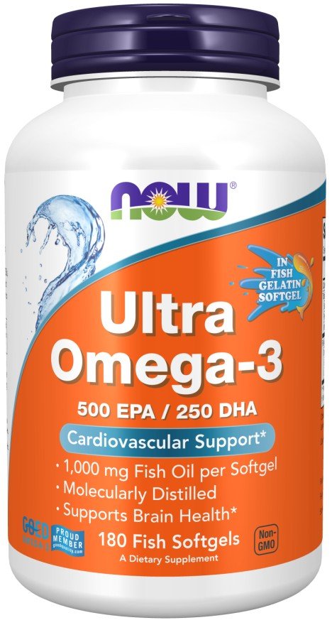 Now Foods Ultra Omega-3 Fish Oil 180 VegCap