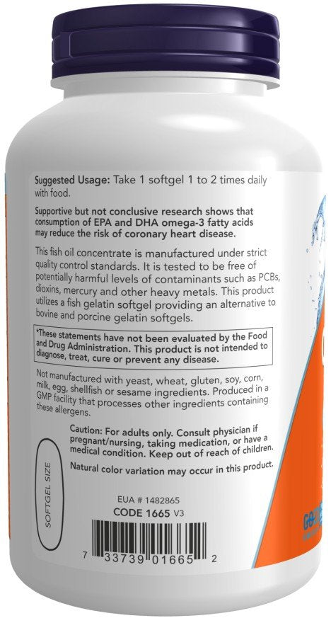 Now Foods Ultra Omega-3 Fish Oil 180 VegCap