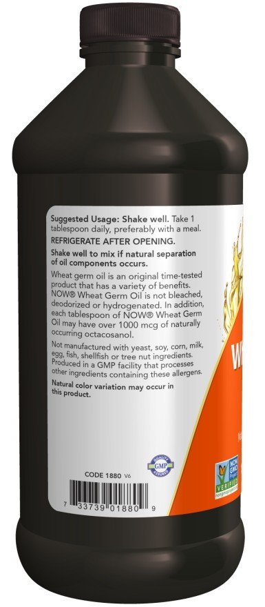 Now Foods Wheat Germ Oil 16 oz Liquid