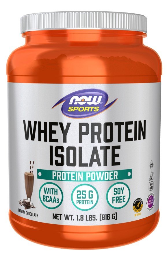 Now Foods Chocolate Whey Protein Isolate 1.8 lbs Powder