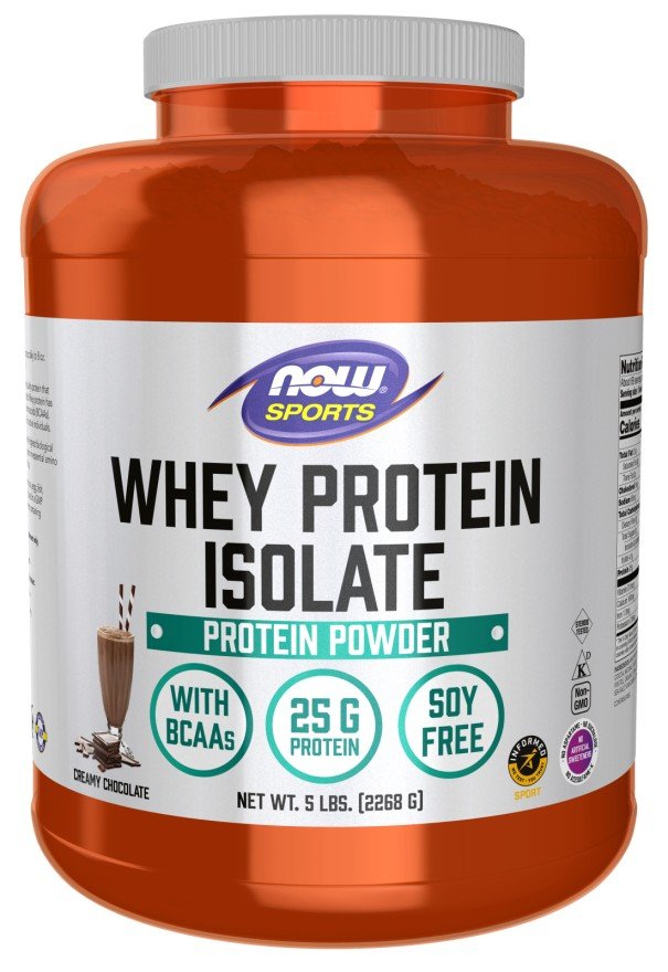 Now Foods Chocolate Whey Protein Isolate 5 lbs Powder