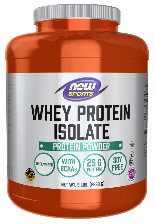 Now Foods Whey Protein Isolate Pure Unflavored 5 lbs Powder