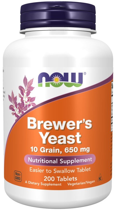 Now Foods Brewers Yeast 10 Grain 200 Tablet