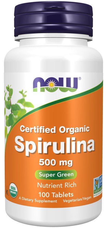 Now Foods Spirulina 500mg 100 Tablet