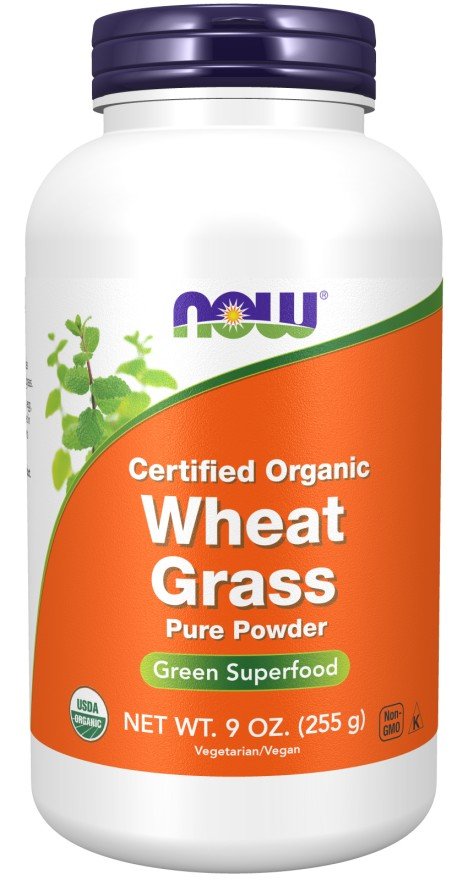 Now Foods Wheat Grass Powder Organic 9 oz Powder