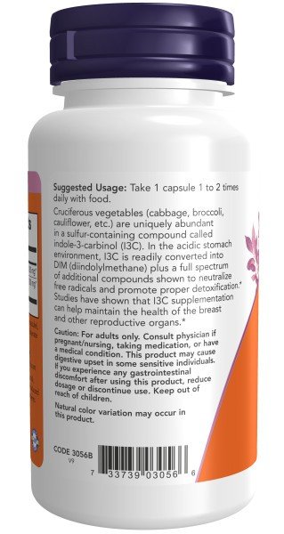 Now Foods Indole-3-Carbinol with Lignans 60 VegCap