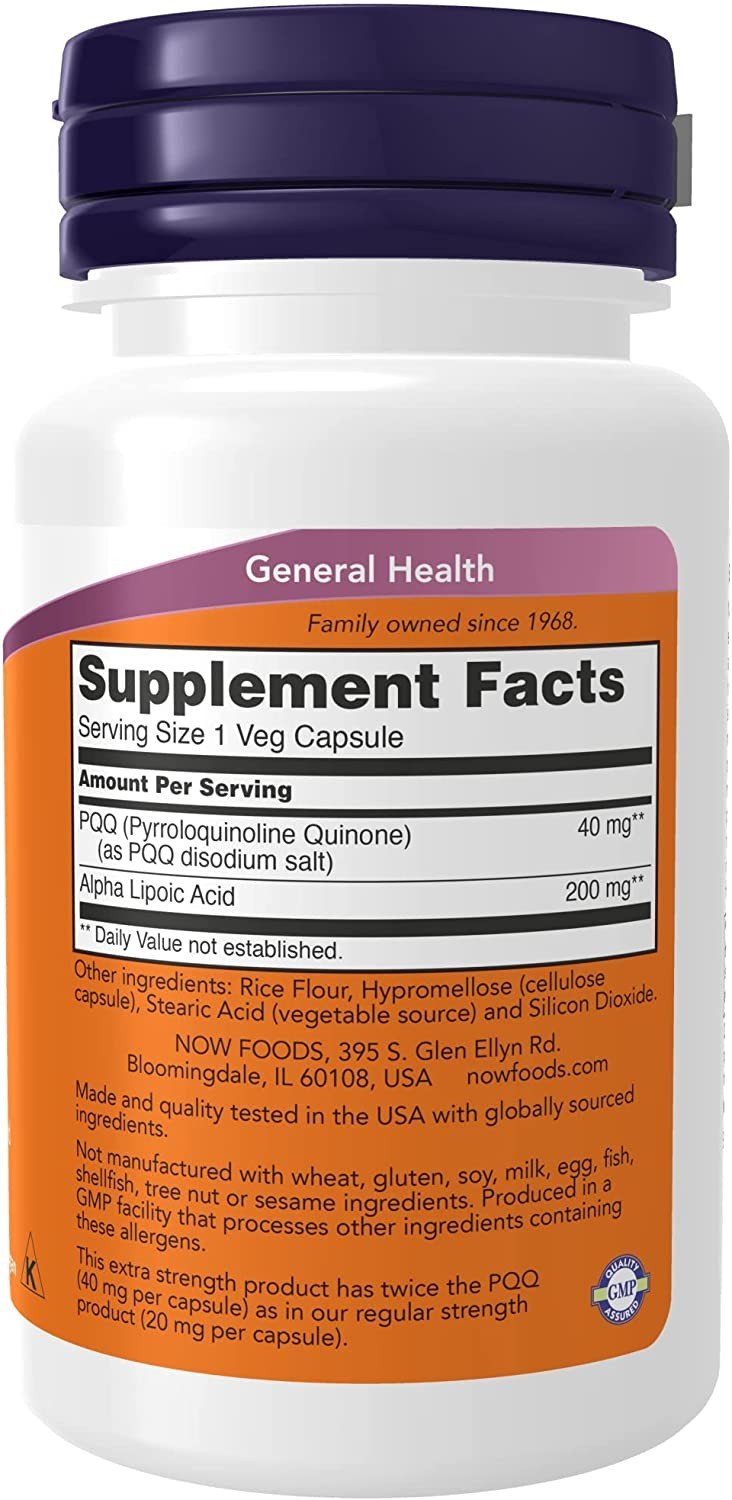 Now Foods Extra Strength PQQ 40 mg 50 VegCap