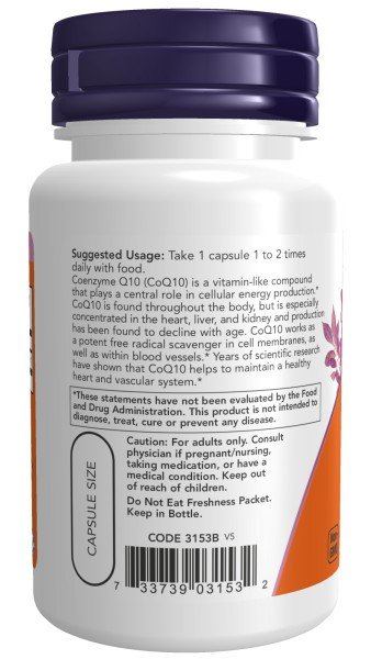 Now Foods CoQ10 60 mg 60 VegCap