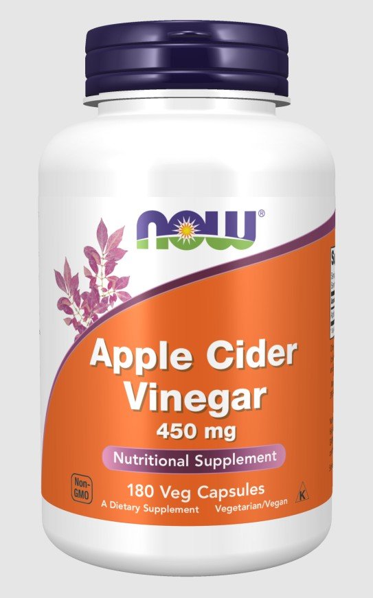Now Foods Apple Cider Vinegar 450mg 180 Capsule