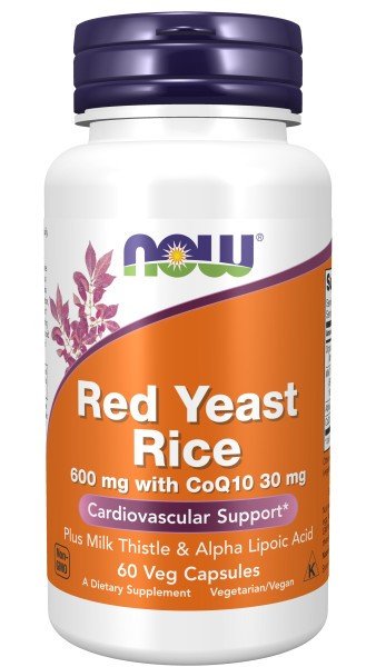 Now Foods Red Rice Yeast & CoQ10 Formula 60 VegCap